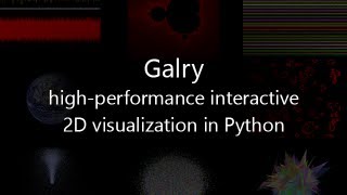 Galry: high-performance interactive 2D visualization in Python