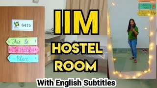 IIM Udaipur Hostel Room Tour🏠with English Subtitles