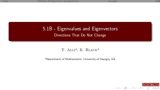 5.1B - Eigenvectors and eigenvalues - Part 4 of 4