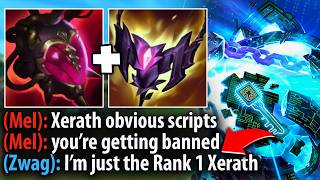 This Mel freaks out and thinks I'm scripting... but I'm actually the Rank 1 Xerath