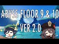 My first take on Abyss floor 9 & 10 with Venti DPS (ver 2.0) - Genshin impact