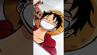 One Piece Luffy Painting 🔥 #shorts #onepiece #luffy #anime #painting #paintbynumbers #art