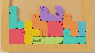 Wooden Animal Tetris 1