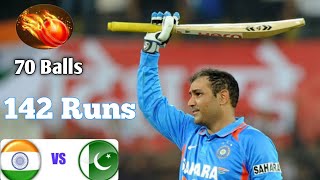 #Sehwag #IPL #IPL2020 Sehwag brutally thrashed Pak in Pakistan || 142 runs in 14 overs in ODI||