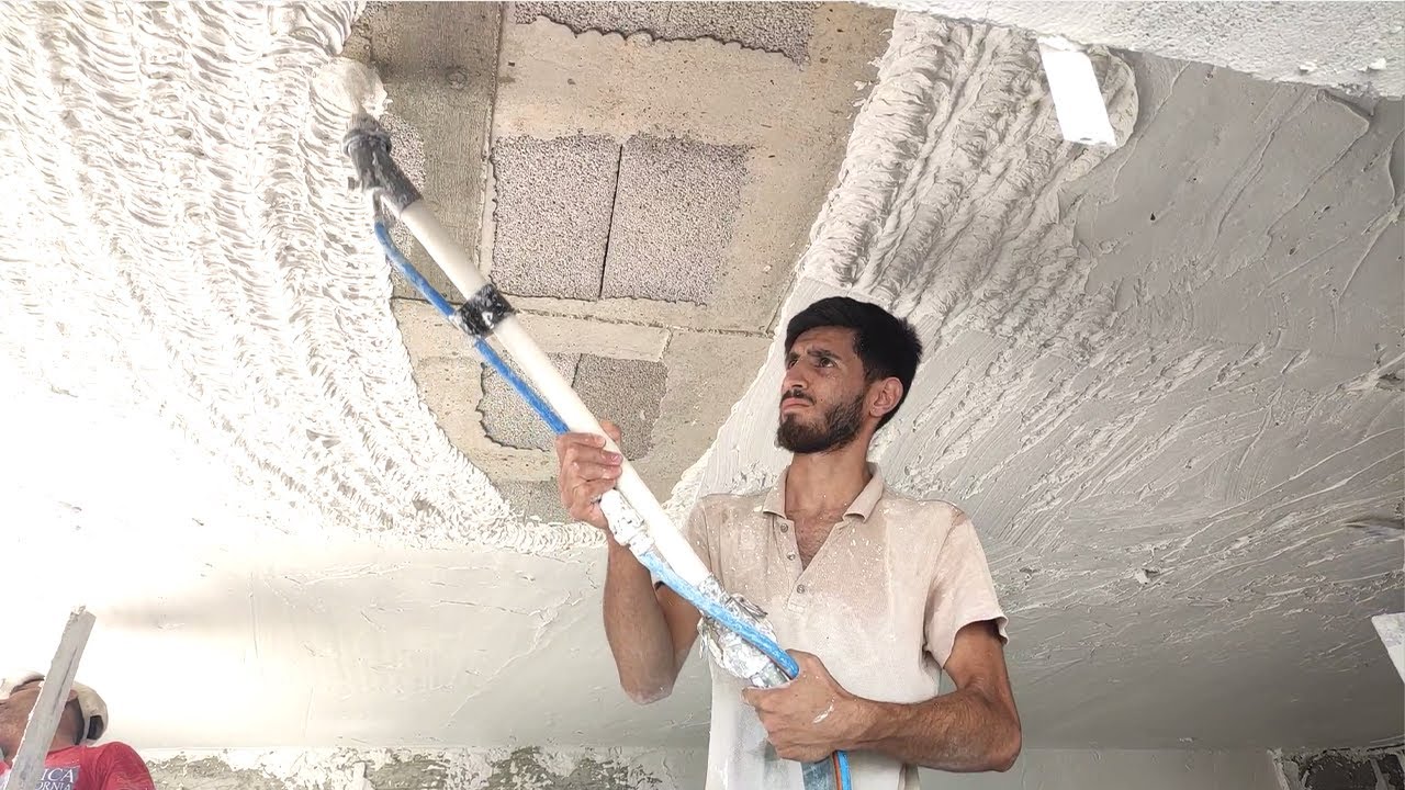 Gypsum Plaster Work Is Done This Way Plastering Techniques How Is