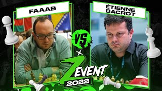 FABIEN LIBISZEWSKI VS ÉTIENNE BACROT | TOURNOI ÉCHECS #zevent2022