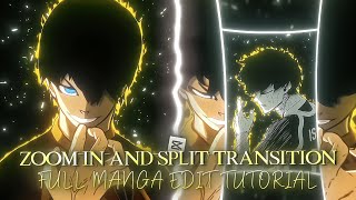 Manga Advanced Zoom & Split Transition | Full CapCut Edit Tutorial