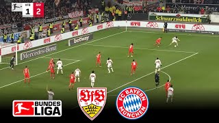 VFB Stuttgart gegen Bayern München (3-1) |  Bundesliga 2023/24 | Efootball Pes 21 Gameplay