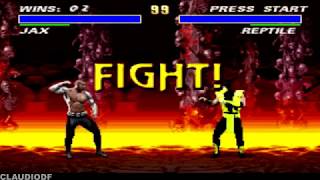 Ultimate Mortal Kombat 3 hack JAX | Very Hard (SNES) [Newbie/TAS]