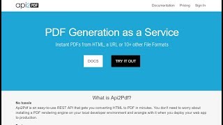 Generate PDFs from Python with Api2Pdf.com