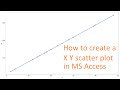 How to create a X Y scatter plot in MS Access