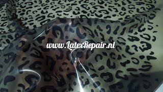 Leopard latex, transparent black #LatexRepair