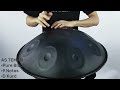 asteman handpan pristine 009 black d minor 9 notes hand pan drum pantam hangdrum beginner friendly