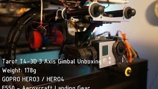 Tarot T4-3D Gimbal Unboxing Review