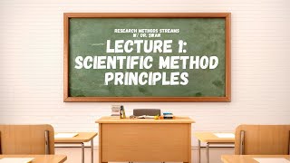 Lecture: Scientific Method || PSY 380/Research Methods || Psych Streams w/ Dr. Swan