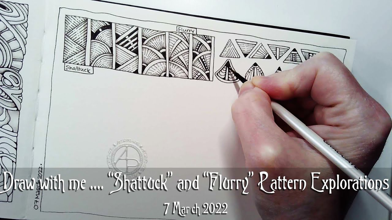 Tutorial How To Draw The Zentangle Pattern Shattuck Always Choose