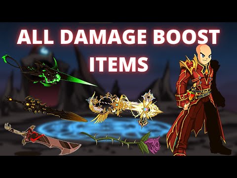 AQW ALL DAMAGE BOOST ITEMS ABOVE +15% 2021