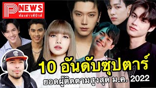 ห้องข่าวพีนิวส์ | 10 อันดับซุปตาร์ ที่มีผู้ติดตามมากที่สุดเดือน ม.ค. 2022 “ไบร์ท-วิน” ไม่หลุดโผ