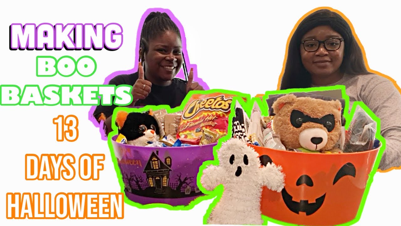 Make BOO BASKETS With Us!! | Spooky Basket Ideas | 13 Days Of Halloween ...