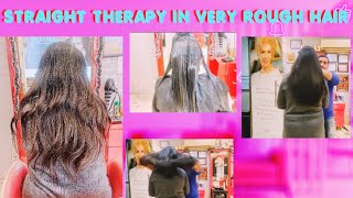 Principal take straight therapy in very rough hair|hair smoothing at home|keratin at home|botox home