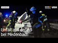 Unfall auf der A3 bei Medenbach mit zwei Schwerverl