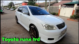 Toyota runx white pimped