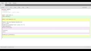 Blue Java : Series program part 6