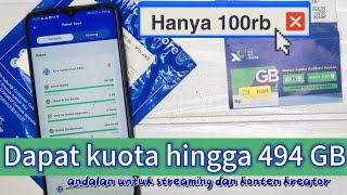 review perdana XL XTRA COMBO FLEX XXXL, hanya 100rb! dapat kuota 494 GB full 24 jam all network!