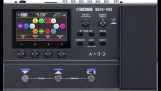 Boss GX-10 Tutorial choosing a control mode