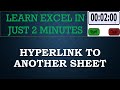 Quickly Hyperlink to Another Sheet in Excel (or a Defined Named Range) #excel #exceltutorial