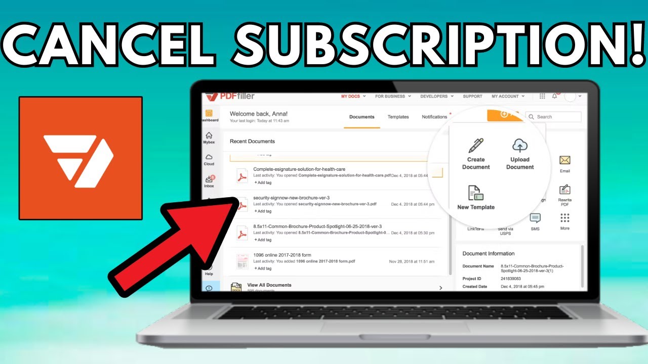 How To Cancel Pdffiller Subscription Youtube