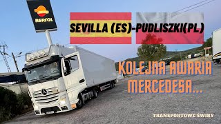 Powrót z Hiszpani i kolejna AWARIA Mercedesa...|#TransportoweŚwiry|Życie w podwójnej obsadzie o.27