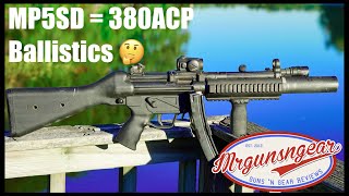 Does A Heckler \u0026 Koch MP5SD Turn 9mm Into 380ACP Ballistically?  Let's Find Out!