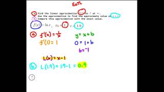 Linear Approximation (Example Problem 3) - AP Calculus