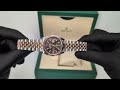 rolex date just 36 rose gold chocolate dial 126231