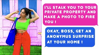 Boss STALKS Me To My Private Property To get A PROOF ! Tries To Get Me FIRED. Get a SURPRISE ! r/PR