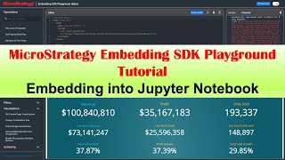 Embedding MicroStrategy Dossier into Jupyter Notebook
