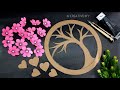 Easy paper craft for home decor | Wall hanging craft | Tree Paper Flower wall decor | Diy room decor