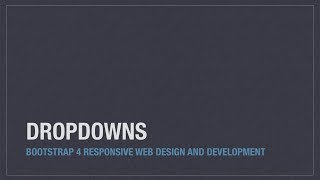 Bootstrap 4 (Alpha 6) components: Dropdowns