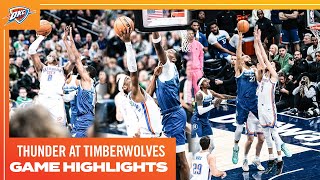 OKC Thunder at Minnesota Timberwolves | Game Highlights | January 20, 2024