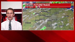 WATCH: Heat related First Alert Weather Days last through tomorrow, more pop-up shower chances ah...
