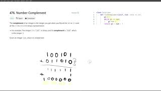[August 22, 2024, LeetCode daily] 476. Number Complement - Python, solution explained