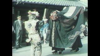 「神波多神社の獅子舞」山添村中峯山