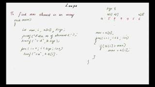Find maximum value in array in C