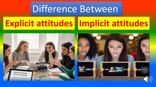 Differences Between Explicit attitudes And Implicit attitudes