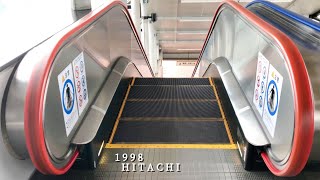 【エスカレーター 日立製】JR東海 東静岡駅 改札内 ホーム 降り  HITACHI Escalator at JR Tokai Higashi-Shizuoka Station