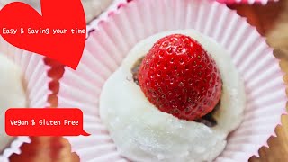 How to make Daifuku Mochi with Strawberry (Ichigo Daifuku)