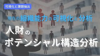 経営者が喜ぶ組織開発～現在の組織能力の可視化と分析 可視化と課題抽出①　人財のポテンシャル構造分析  インヴィニオ土井哲