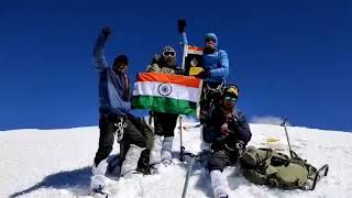 ITBP mountaineers atop Mt Leo Pargil, 31 August, 2020