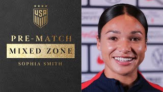 PRE-MATCH MIXED ZONE: Sophia Smith | October 23, 2024